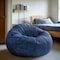 Flash Furniture Bean Bag Chair, 42 in W 42" L 19" H DG-BEAN-LARGE-DENIM-GG - alternate 3
